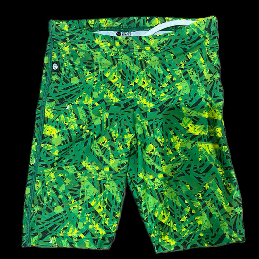 Rippled Effect Mens Jammers - Green machine