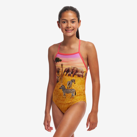 Funkita Girls Strapped In One Piece - Circle of Life