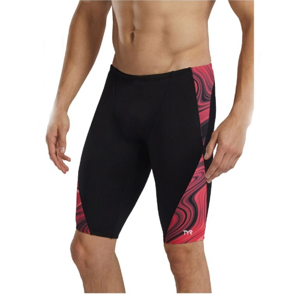 TYR Men's Durafast Elite Vitality Blade Splice Jammer - Red