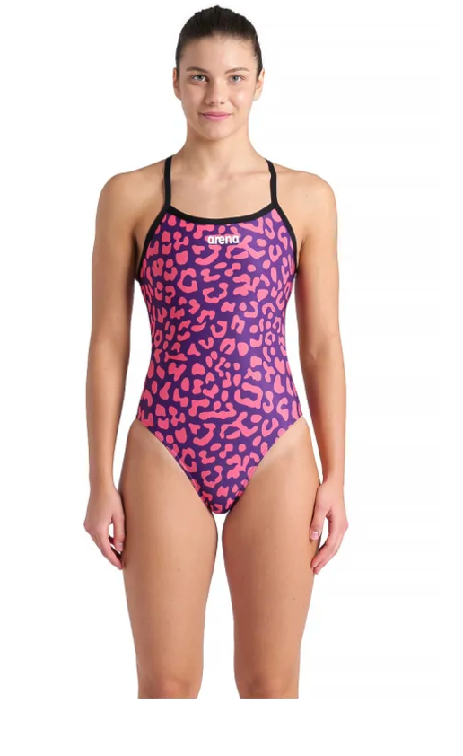 Arena Women's Challenge Back One Piece Leopard