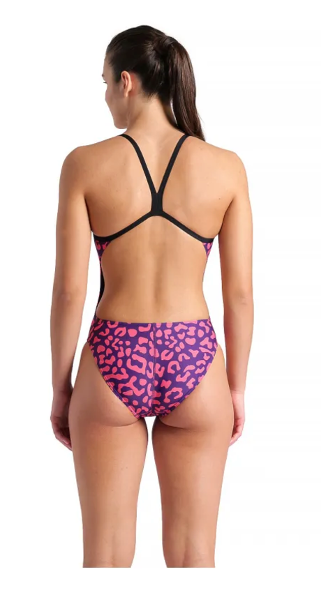 Arena Women's Challenge Back One Piece Leopard