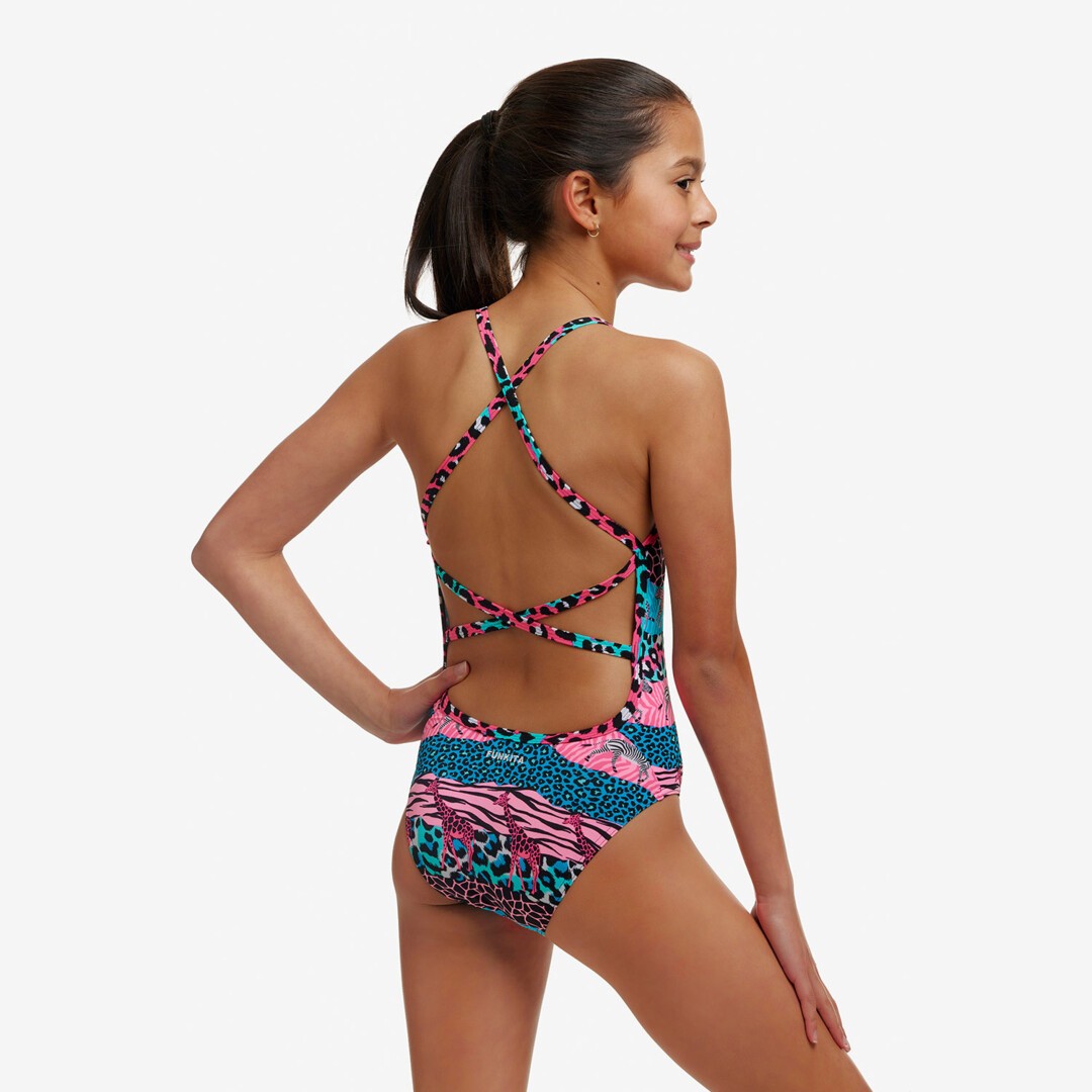 Funkita Girls Strapped In One Piece - Wild Things