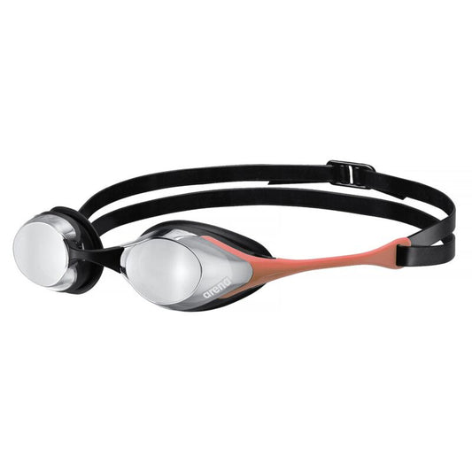 Arena Cobra Original Swipe Mirror Goggles - Silver/Coral