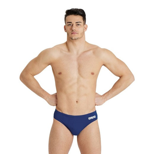 Arena Mens Solid Brief - Royal/White